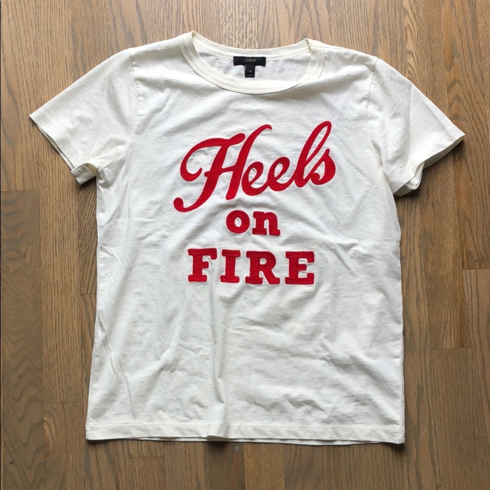 Heels on Fire J Crew Tee
